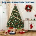 thumbnail image 1 of Artificial Full Christmas Tree, Unlit Christmas Tree, Traditional Green Artificial Christmas Tree with 1450 Branch Tips & Metal Stand, Xmas Decorations Easy Assembly, Holiday Decoration, 1 of 8