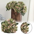 thumbnail image 1 of Artificial Full Hydrangea 1 Bunch Green Silk for Bridal Wedding DIY, 1 of 9