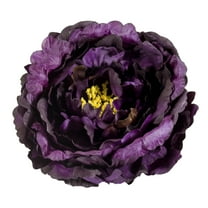 Artificial Garden Flower Napkin Rings 4 Colors - Set of 4 (Eggplant)