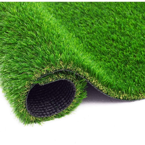 Artificial Garden Grass 4 ft x 5 ft Lawn Turf, Realistic Fake Grass, Synthetic Turf, Thick Pet Turf with Drainage Holes Indoor/Outdoor Landscape
