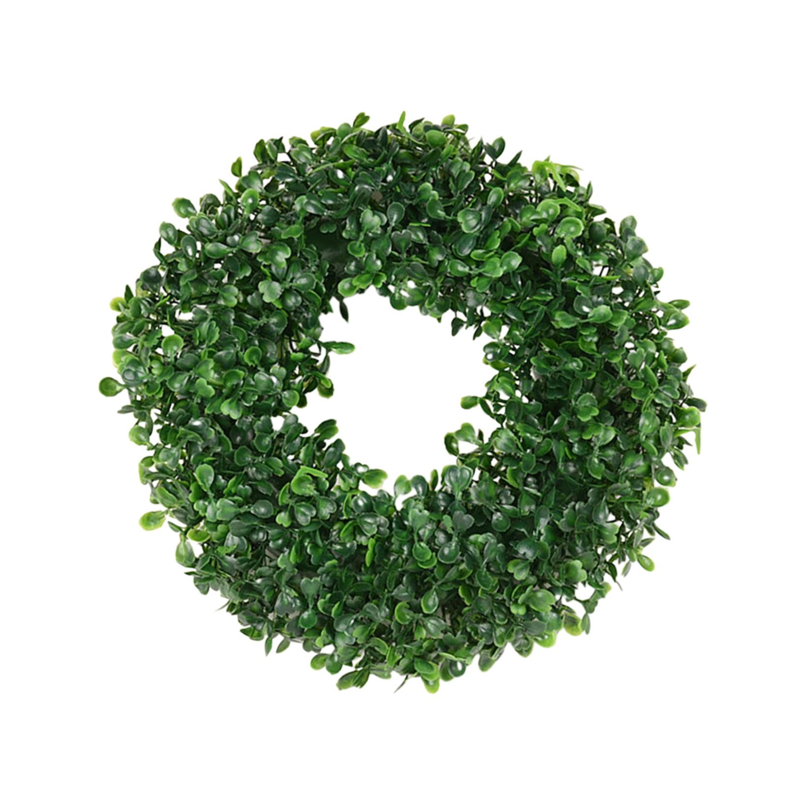 Artificial Garland Green Leaves Wreath Beautiful Hanging Ornament Mini