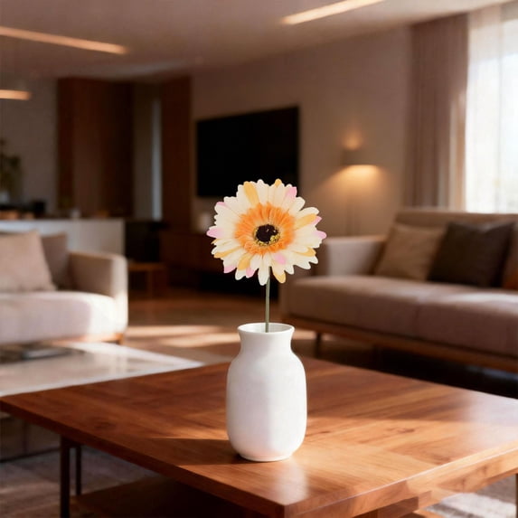 Artificial Gebera Daisies Flowers For Vase Spring Summer Home Decor ...