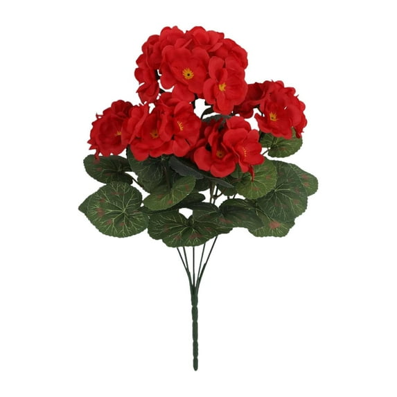Artificial Geranium Flowers, Ongmies Artificial Geranium Flower Bundle – Faux Outdoor & Indoor Plants for Garden, Home, Kitchen & Table Centerpiece Decor, Home Kitchen Table Centerpieces Decor