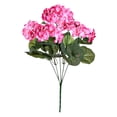 thumbnail image 1 of Artificial Geranium Plant, Binkne Realistic Silk Flowers for Outside Uv Resistant Faux Geraniums Flowers for Indoor Outdoor Home Garden Decoration, 1 of 7