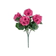 thumbnail image 1 of Artificial Geranium Stem Five Branch Faux Floral Greenery Plant For Living Room Garden Patio Home Decor, 1 of 8