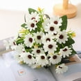 thumbnail image 1 of Artificial Gerbera Daisy Flowers - 2 Pack | Realistic Fake Flowers for Home Decor, Wedding Centerpieces & Party Decorations | 11.8 Inch Handheld Stems, 1 of 4
