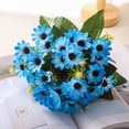 thumbnail image 1 of Artificial Gerbera Daisy Flowers | Realistic Handheld Fake Flowers for Wedding & Home Decor | 2-Pack 11.8 Inch Floral Arrangements, 1 of 4