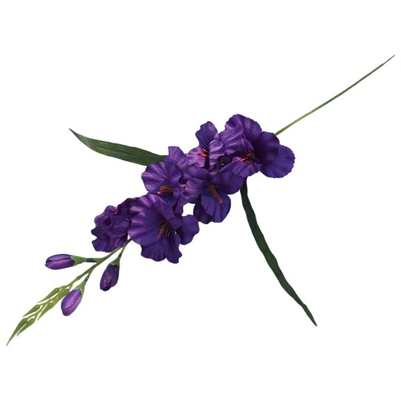 Artificial Gladiolus Flower Wedding Gladiolus Flower Vivid Gift Artificial Flower with Stem for Farmhouse Anniversary Festival Garden Decor Dark