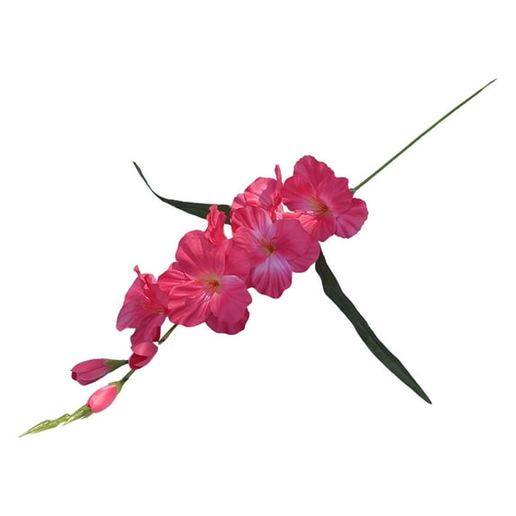 Artificial Gladiolus Flower with Stem Lifelike DIY Flower Arrangement Ornament Wedding Gladiolus Flower for Home Farmhouse Office Decoration Rose Red