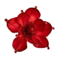 thumbnail image 1 of Artificial Glitter Magnolia Flowers Christmas Poinsettia Ornaments Picks For Christmas Tree Wreath Garland Xmas New Year Decoration, 1 of 3