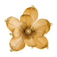 thumbnail image 1 of Artificial Glitter Magnolia Flowers Christmas Poinsettia Ornaments Picks For Christmas Tree Wreath Garland Xmas New Year Decoration, 1 of 3
