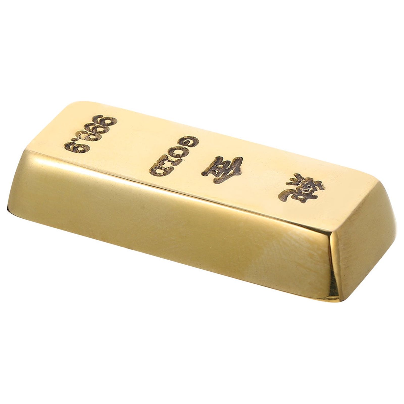 Artificial Gold Bar Prop Fake Gold Brick Simulation Copper Gold Bar