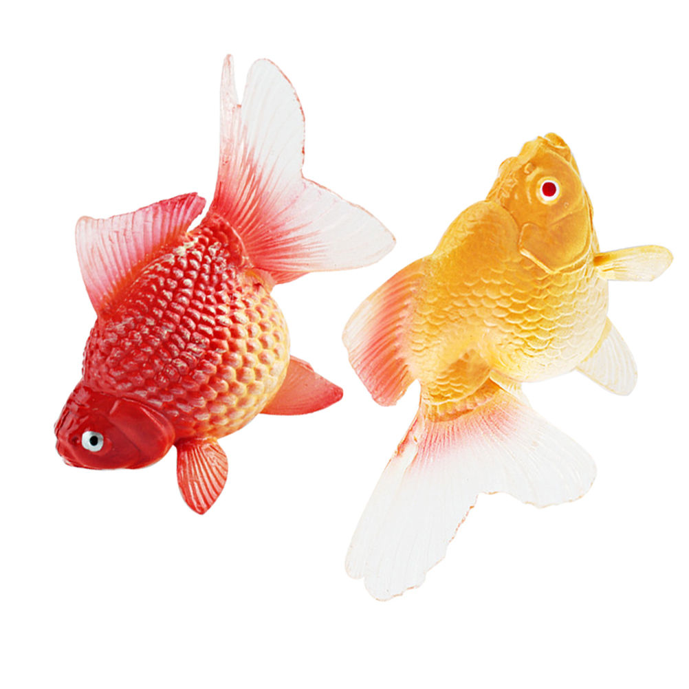 Artificial Goldfish Figurine Simulation Pvc Simulated Model Figure