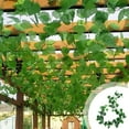 thumbnail image 1 of Artificial Grape Leaf Vine for Home Decor, Green Plastic Leaves, 86 Inch Garland for Wedding, Garden, Party Decorations, 1 of 6