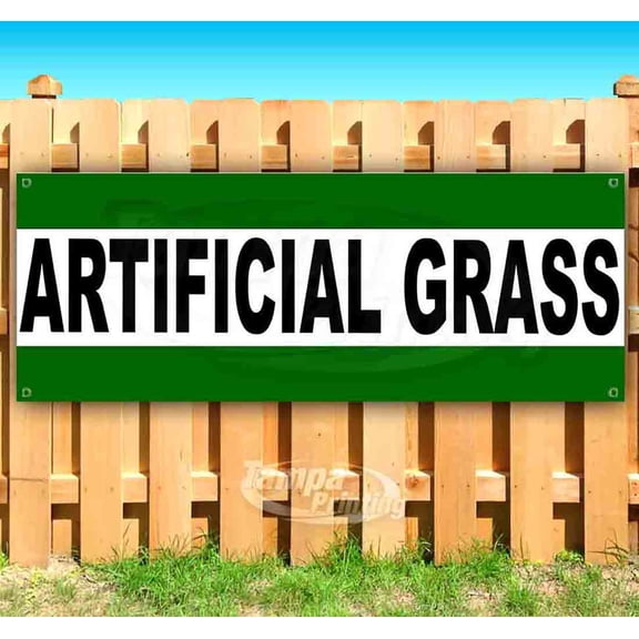 Artificial Grass 13 oz Vinyl Banner With Metal Grommets
