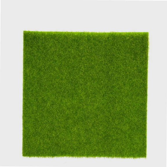 Artificial Grass,2 Sizes Synthetic Artificial Grass Mat Turf Lawn Garden Micro Landscape Ornament Home Decor Indoor Outdoor Garden Lawn Landscape Synthetic Grass Mat[15*15cm]