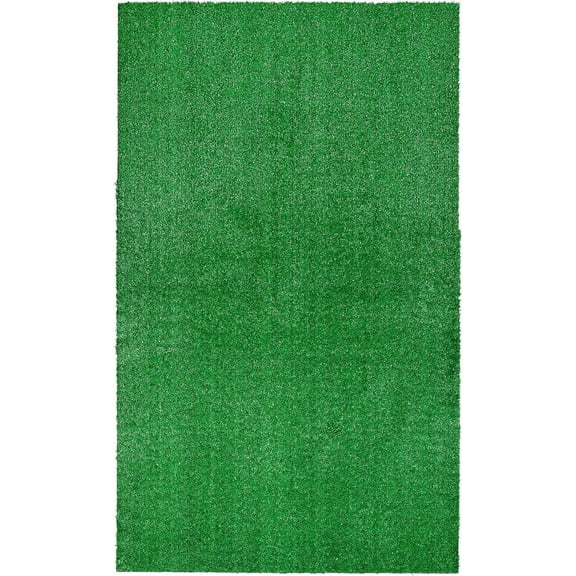Artificial Grass 3 Ft. X 5 Ft. Large Indoor/Outdoor Area Rug Green -Lush Green, Durable, and Low-Maintenance for Patios, Lawns, and More
