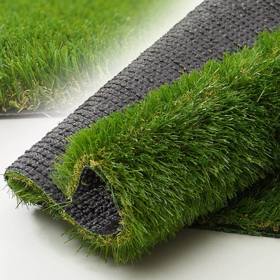 Artificial Grass 4 FT x 6 FT, 1.38" Fake Grass Mat, 4 Tones Synthetic Turf Rug, Thick Artificial Grass for Dogs Pets/Garden Lawn Landscape, Customized Sizes Indoor Outdoor