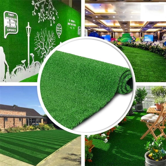 Artificial Grass Astroturf Rug Indoor Outdoor Use,5 X 8 FT Fake Grass Dog Turf Mat Synthetic Lawn for Garden Landscape, Patio, Backyard, Balcony