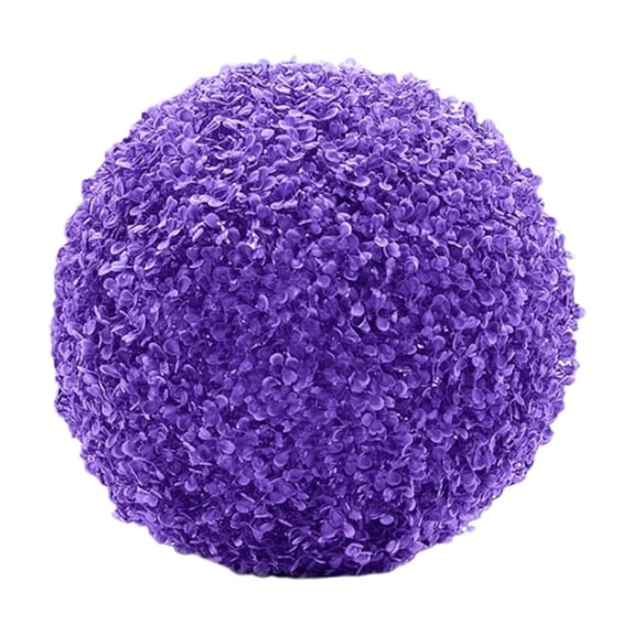 Artificial Grass Decor Balls 8" Fake Plants Ceiling Hanging Plastic Greenery Decorative Grass Balls for Indoor Outdoor Decor(Blue)