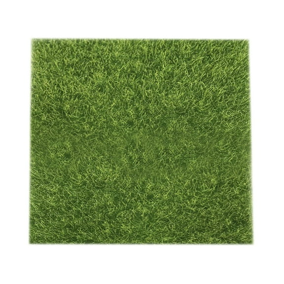 Artificial Grass Lawn for Dollhouse and Home Decor with Washable and Durable Plastic Material 15x15cm