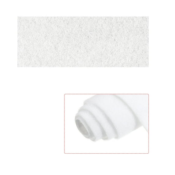 Artificial Grass Mat 10" x 19.7" White Realistic Fake Turf for Garden, Lawn Decoration Sand Table