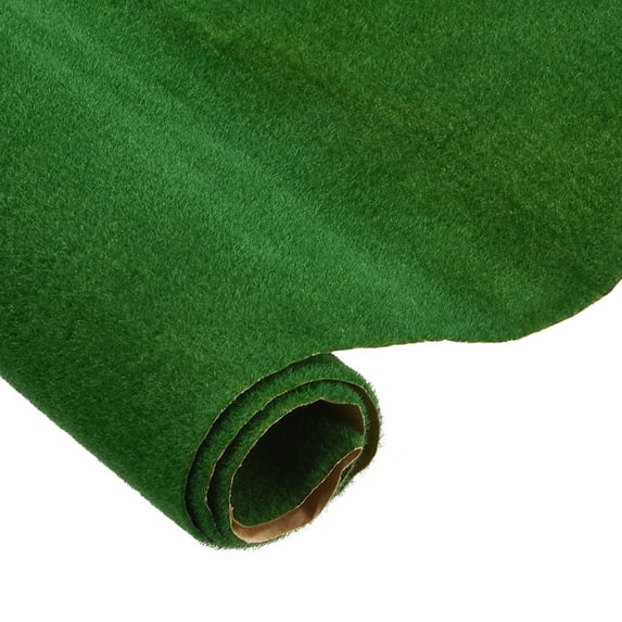 Artificial Grass Mat 19.7" x 19.7" Dark Green Realistic Fake Turf for Garden, Lawn Decoration Sand Table 3pcs