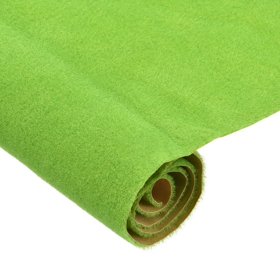 Artificial Grass Mat 19.7" x 19.7" Light Green Realistic Fake Turf for Garden, Lawn Decoration Sand Table