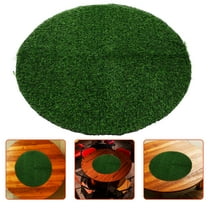 Artificial Grass Mat Round Realistic Grass Rug for Balcony Patio Outdoor