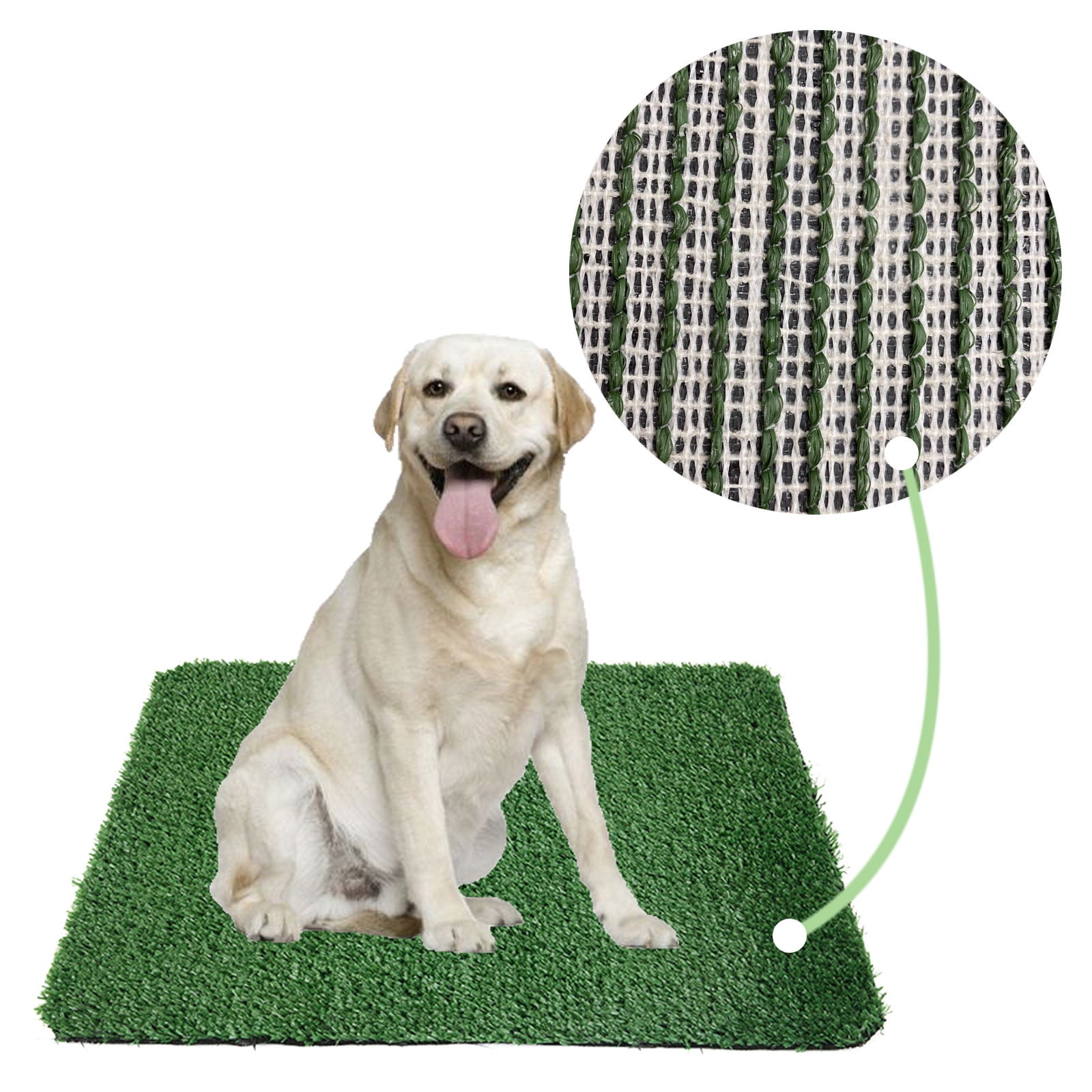 Artificial Grass Puppy Pee Pad for Dogs ,14.8''x24.5'' Reusable