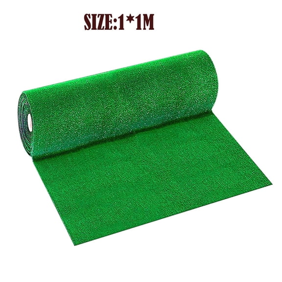 Artificial Grass Rug 3x6ft Outdoor Plastic Turf Mat with Rubber Backing - Green Polypropylene Carpet for Garden, Patio, Deck, Balcony, Porch & DIY Decor