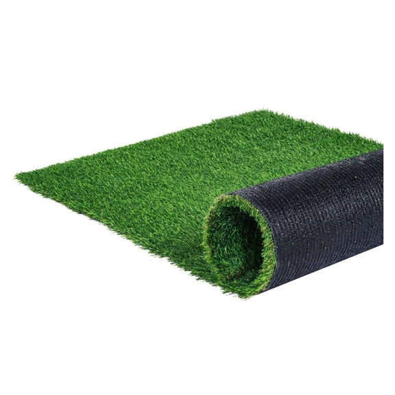 Artificial Grass Rug 4x6 ft, Green Turf Door Mat - 1.38" Realistic Outdoor Lawn, Indoor Entryway, Dog Mat, Patio Decor, Easy Clean w/ Drainage