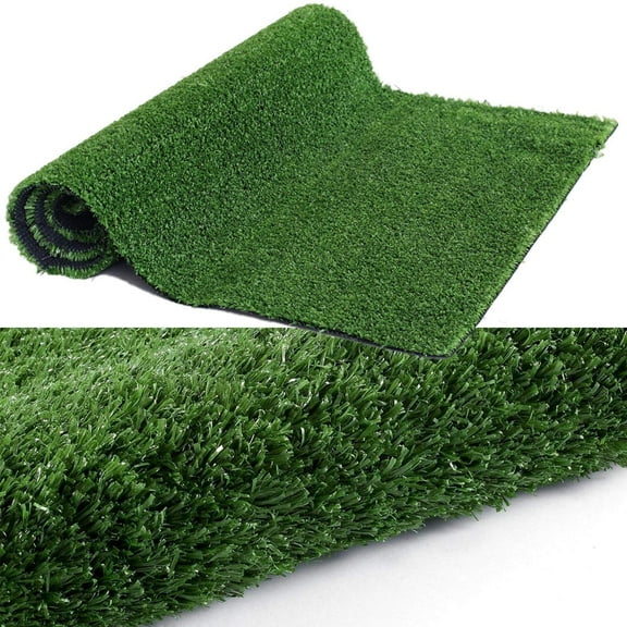 Artificial Grass Rug Green Fake Grass Carpet 20.4*20.4IN , Pet Turf Mat Dog Grass Pee Pad with Drainage Holes, Indoor Outdoor Synthetic Lawn for Patio, Balcony, Deck
