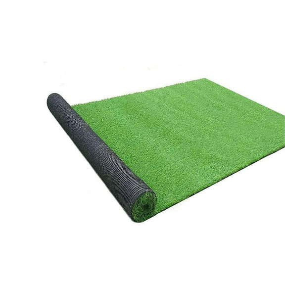 Artificial Grass Rug Green Fake Grass Carpet 40.8*20.4IN , Pet Turf Mat Dog Grass Pee Pad with Drainage Holes, Indoor Outdoor Synthetic Lawn for Patio, Balcony, Deck