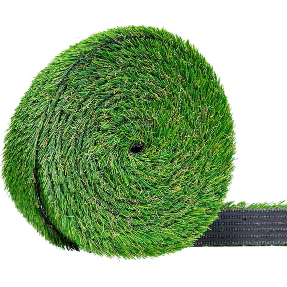 Artificial Grass Strip 5"x25' for Indoor/Outdoor Use-Realistic, 1" Thick Synthetic Turf for DIYers and Professionals, Pre-Cut Roll for Easy Installation and Creative Designs (5in x 25ft)