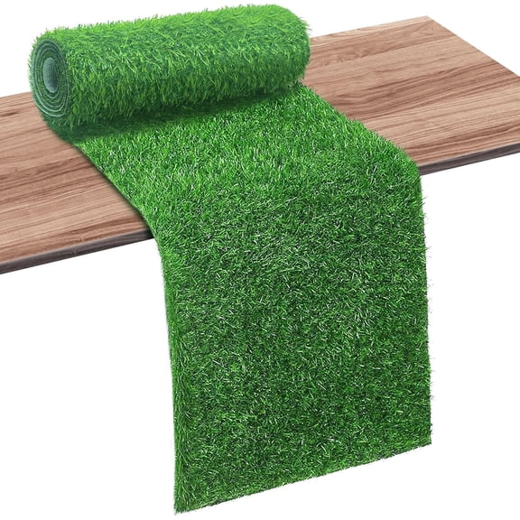 Artificial Grass Table Runner for Easter Decorations, Holiday Easter Table Runner Mantel Decor Table Centerpiece Football Easter Party Golf Themed Birthday Baby Shower