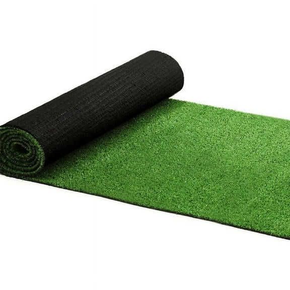 Artificial Grass Turf 0.4 Inch 2FTX51FT Synthetic Grass Mat Fake Grass Indoor Outdoor Rug Grass Carpet Custom Sized for Garden Lawn Landscape Balcony