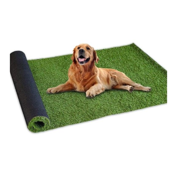 Artificial Grass Turf 1FTX55FT Indoor Outdoor, 0.8 Inch Pile Height Fake Grass Realistic Synthetic Grass with Drain Holes Grass Carpet Pet Grass for Patio Garden Lawn Landscape Balcony