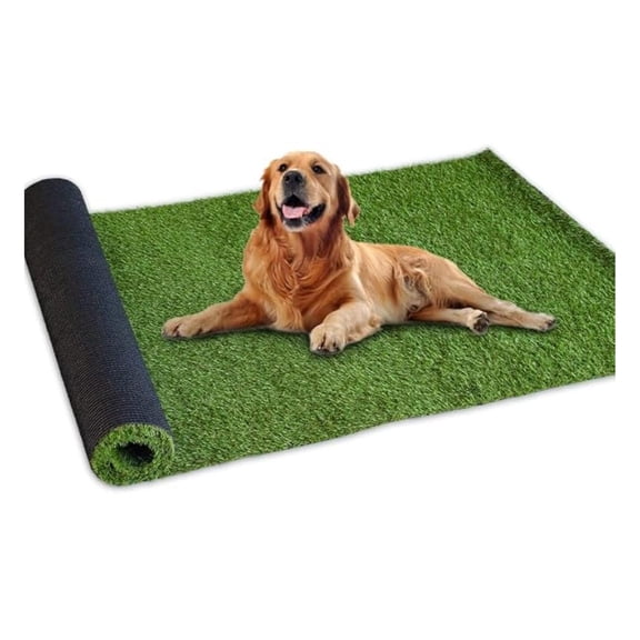 Artificial Grass Turf 2FTX29FT Indoor Outdoor, 0.8 Inch Pile Height Fake Grass Realistic Synthetic Grass with Drain Holes Grass Carpet Pet Grass for Patio Garden Lawn Landscape Balcony