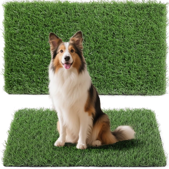 Artificial Grass Turf 3 Feet X 5 Feet, 1.2" Height Indoor/Outdoor Synthetic Turf Grass with Drainage Holes, Perfect Artificial Fake Grass Mat for Pet Garden Balcony Landscape Decoration