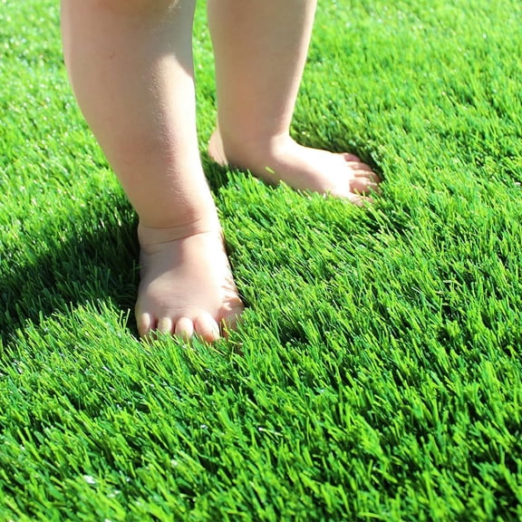 Artificial Grass Turf 3 Ft X 8 Ft, 1.38 Inch Pile Height, Indoor Outdoor Pet Faux Grass Astro Rug Carpet