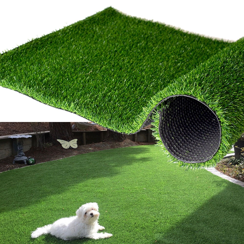 Artificial Grass Turf 3x3ft Realistic Artificial Grass Rug, Natural Looking Fake Grass Outdoor