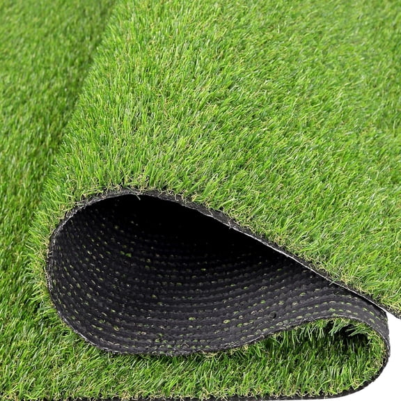 Artificial Grass Turf 4 Feet X 13 Feet Indoor Outdoor Faux Grass Rug with Drainage Holes 0.8 Inch Height