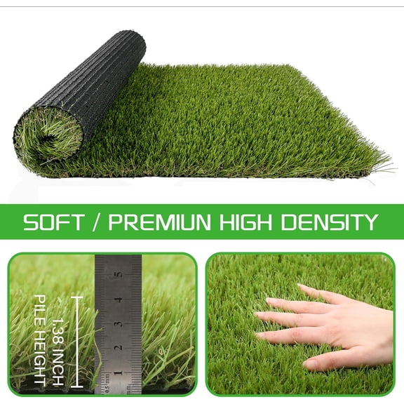 Artificial Grass Turf for Dogs 4 ft x 6 ft,1.38 inch Fake Grass Pee Pad for Puppy Potty Training,Faux pet Grass Rug for Indoor/Outdoor ,Dogs Wee Wee Pad,Turf Grass Mat for Dogs Potty