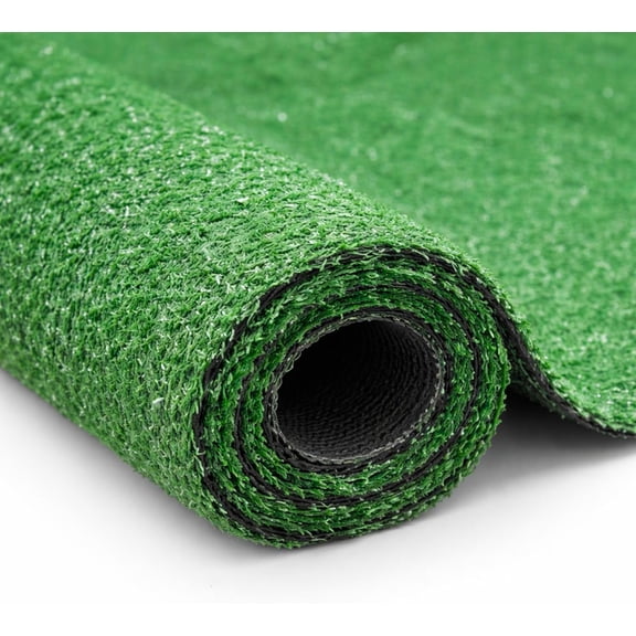 Artificial Grass Turf Indoor Outdoor Faux Grass Rug with Drainage Holes, Customizable with Extra Long Size Options, Perfect for Patio Lawn Balcony Weddings Photoshoot Backdrop