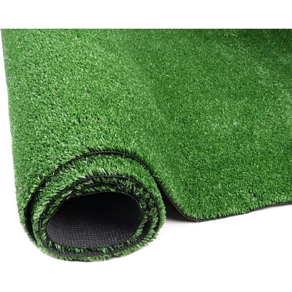 Artificial Grass Turf Lawn, 4FTx4FT Indoor Outdoor Garden Patio Landscape Synthetic Grass Mat Party Carpet, Fake Grass with Drainage Holes, Customized Sizes, Soft for Kids and Pets