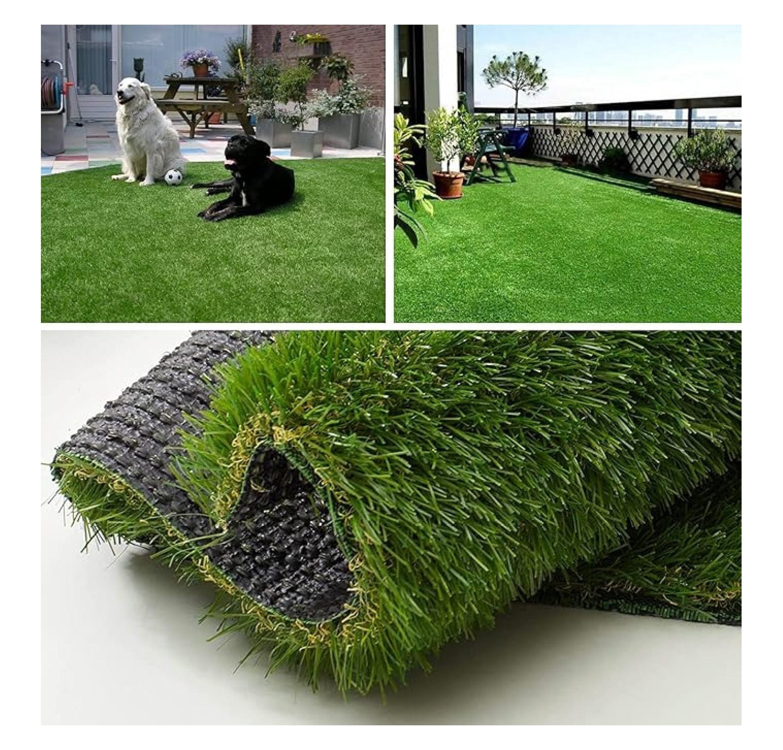 Artificial Grass Turf Rug 1FTX24FT Indoor Outdoor, 1.38