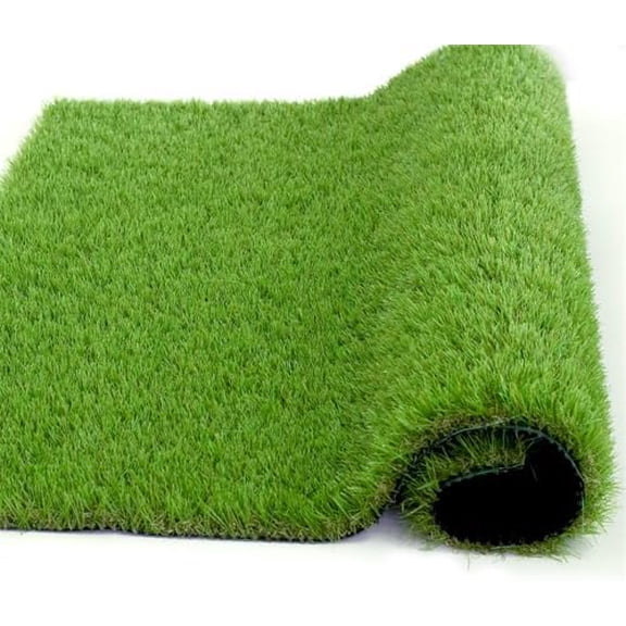 Artificial Grass Turf Rug 4FTx10FT, 1.38 Thick Realistic Fake Grass Mat,Indoor Outdoor Synthetic Lawn with Drainage Holes, Astro Turf for Balcony,Backyard,Garden,Patio,Gate,Pool Deck$$Garden & Patio