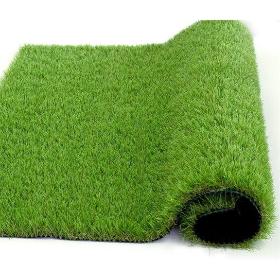 Artificial Grass Turf Rug 4FTx6FT, 1.38 Thick Realistic Fake Grass Mat,Indoor Outdoor Synthetic Lawn with Drainage Holes, Astro Turf for Balcony,Backyard,Garden,Patio,Gate,Pool Deck
