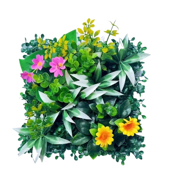 Artificial Grass Wall Panels 10"x10", Boxwood Hedge Green Wall Decor with Various Styles, Greenery Backdrop Privacy Screen for Indoor Home Wedding Birthday Decor Outdoor Patio&nbsp;(h)